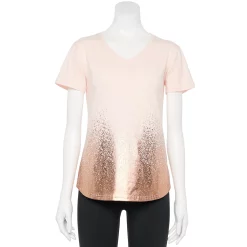Women's Tek Gear® Essential Short Sleeve Graphic Tee -Teks Gear Clothing Shop 2631893 Gold Ombre