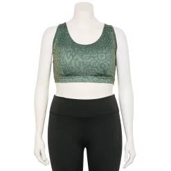 Plus Size Tek Gear® Racerback Low-Impact Sports Bra 67 Plus Size Tek Gear® Racerback Low-Impact Sports Bra -Teks Gear Clothing Shop 2750546 Green Leopard