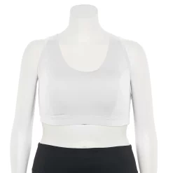 Plus Size Tek Gear® Racerback Low-Impact Sports Bra 45 Plus Size Tek Gear® Racerback Low-Impact Sports Bra -Teks Gear Clothing Shop 2750546 New White