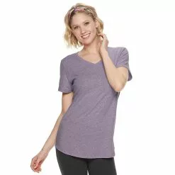 Women's Tek Gear® Essential Short Sleeve Tee -Teks Gear Clothing Shop 3090387 Allis Plum Heather