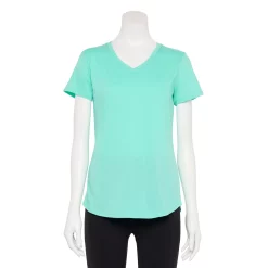 Women's Tek Gear® Essential Short Sleeve Tee -Teks Gear Clothing Shop 3090387 Aqua Stone