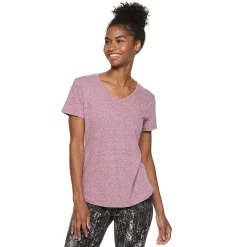 Women's Tek Gear® Essential Short Sleeve Tee -Teks Gear Clothing Shop 3090387 Berry Heather
