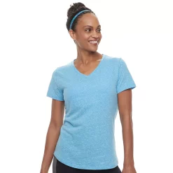 Women's Tek Gear® Essential Short Sleeve Tee -Teks Gear Clothing Shop 3090387 Beyond Blue Heather