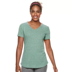 Women's Tek Gear® Essential Short Sleeve Tee -Teks Gear Clothing Shop 3090387 Mystic Aqua Heather