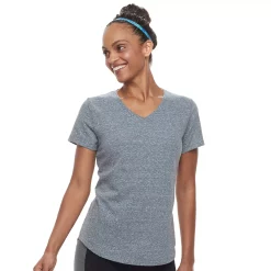 Women's Tek Gear® Essential Short Sleeve Tee -Teks Gear Clothing Shop 3090387 Navy Romance Heather