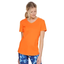 Women's Tek Gear® Essential Short Sleeve Tee -Teks Gear Clothing Shop 3090387 Orange Jazz