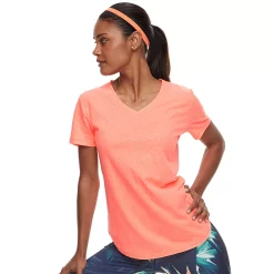 Women's Tek Gear® Essential Short Sleeve Tee -Teks Gear Clothing Shop 3090387 Orange Thrill
