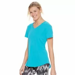 Women's Tek Gear® Essential Short Sleeve Tee -Teks Gear Clothing Shop 3090387 Persian Turq