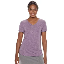 Women's Tek Gear® Essential Short Sleeve Tee -Teks Gear Clothing Shop 3090387 Plum Heather