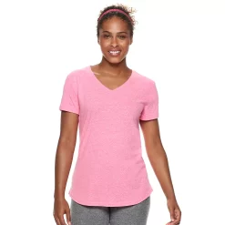 Women's Tek Gear® Essential Short Sleeve Tee -Teks Gear Clothing Shop 3090387 Retro Pink Heather