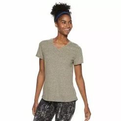 Women's Tek Gear® Essential Short Sleeve Tee -Teks Gear Clothing Shop 3090387 Rich Olive Heather