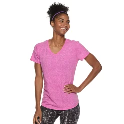 Women's Tek Gear® Essential Short Sleeve Tee -Teks Gear Clothing Shop 3090387 Rocket Pink Heather