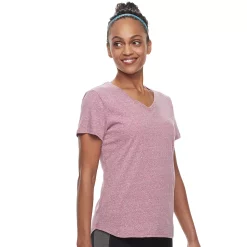 Women's Tek Gear® Essential Short Sleeve Tee -Teks Gear Clothing Shop 3090387 Rose Trellis Heather