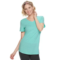 Women's Tek Gear® Essential Short Sleeve Tee -Teks Gear Clothing Shop 3090387 Teal Gem Heather