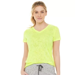 Women's Tek Gear® Essential Burnout Tee -Teks Gear Clothing Shop 3090912 Bright Yellow Burnout
