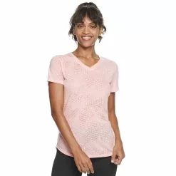 Women's Tek Gear® Essential Burnout Tee -Teks Gear Clothing Shop 3090912 Burnout Light Pink