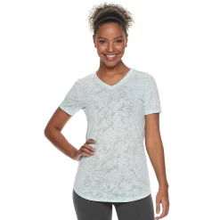 Women's Tek Gear® Essential Burnout Tee -Teks Gear Clothing Shop 3090912 Burnout Soft Blue