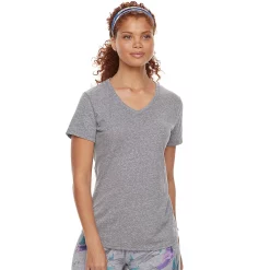 Petite Tek Gear® Moisture-Wicking V-Neck Tee -Teks Gear Clothing Shop 3220626 Smokey Slate