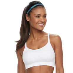 Tek Gear® Seamless Low-Impact Sports Bra -Teks Gear Clothing Shop 3280289 White