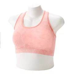 Plus Size Tek Gear® Seamless Low-Impact Sports Bra -Teks Gear Clothing Shop 3548821 Coral Medley Acid Wash