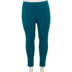Plus Size Tek Gear® Pocket High-Waisted 7/8 Leggings -Teks Gear Clothing Shop 4219703 Mirando Blue