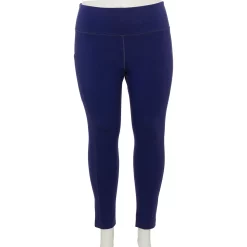 Plus Size Tek Gear® Pocket High-Waisted 7/8 Leggings -Teks Gear Clothing Shop 4219703 Plum Valley