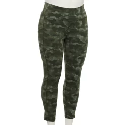 Plus Size Tek Gear® Pocket High-Waisted 7/8 Leggings -Teks Gear Clothing Shop 4219703 Sage Camo