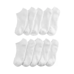 Women's Tek Gear® 10-pack Basic No Show Socks -Teks Gear Clothing Shop 4276796 White