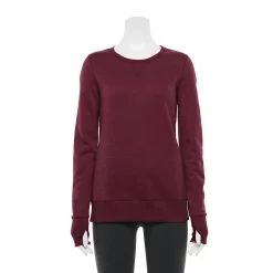 Women's Tek Gear® Ultrasoft Fleece Crewneck Sweatshirt -Teks Gear Clothing Shop 4302798 Chilled Wine