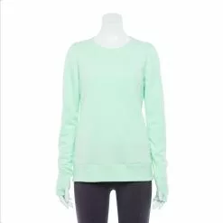 Women's Tek Gear® Ultrasoft Fleece Crewneck Sweatshirt -Teks Gear Clothing Shop 4302798 Post It Green