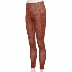 Women's Tek Gear® High-Waisted Pocket Leggings -Teks Gear Clothing Shop 4490797 Brown Cheetah