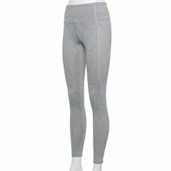 Women's Tek Gear® High-Waisted Pocket Leggings -Teks Gear Clothing Shop 4490797 Gray Heather