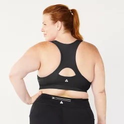 Plus Size Tek Gear® Zip-Front Medium Impact Sports Bra -Teks Gear Clothing Shop 4787908 ALT