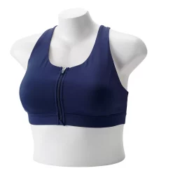 Plus Size Tek Gear® Zip-Front Medium Impact Sports Bra -Teks Gear Clothing Shop 4787908 Chandler Navy