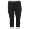 Women's Tek Gear® High-Waisted Skimmer Capri Leggings -Teks Gear Clothing Shop 4946433 Black