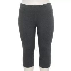 Women's Tek Gear® High-Waisted Skimmer Capri Leggings -Teks Gear Clothing Shop 4946433 Medium Ink Heather