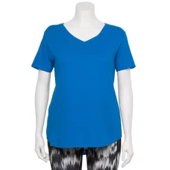 Plus Size Tek Gear® Core V-Neck Tee -Teks Gear Clothing Shop 4998289 Dela Bay