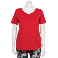 Plus Size Tek Gear® Core V-Neck Tee -Teks Gear Clothing Shop 4998289 Heartless