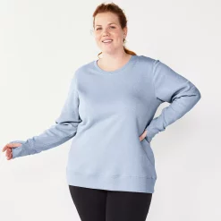Plus Size Tek Gear® Ultrasoft Fleece Crewneck Sweatshirt 115 Plus Size Tek Gear® Ultrasoft Fleece Crewneck Sweatshirt -Teks Gear Clothing Shop 5000133 Ava Lavender