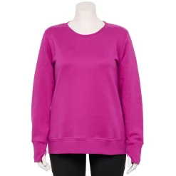 Plus Size Tek Gear® Ultrasoft Fleece Crewneck Sweatshirt 107 Plus Size Tek Gear® Ultrasoft Fleece Crewneck Sweatshirt -Teks Gear Clothing Shop 5000133 Fantasy Berry