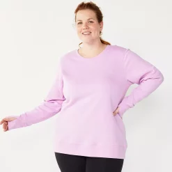 Plus Size Tek Gear® Ultrasoft Fleece Crewneck Sweatshirt 83 Plus Size Tek Gear® Ultrasoft Fleece Crewneck Sweatshirt -Teks Gear Clothing Shop 5000133 Lavender