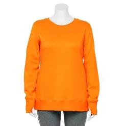 Plus Size Tek Gear® Ultrasoft Fleece Crewneck Sweatshirt 69 Plus Size Tek Gear® Ultrasoft Fleece Crewneck Sweatshirt -Teks Gear Clothing Shop 5000133 Orange Jazz