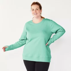 Plus Size Tek Gear® Ultrasoft Fleece Crewneck Sweatshirt 108 Plus Size Tek Gear® Ultrasoft Fleece Crewneck Sweatshirt -Teks Gear Clothing Shop 5000133 Shy Green