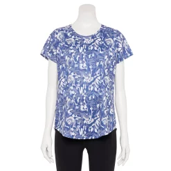 Women's Tek Gear® Performance Core Crewneck Tee 71 Women's Tek Gear® Performance Core Crewneck Tee -Teks Gear Clothing Shop 5015168 Blue Shapes