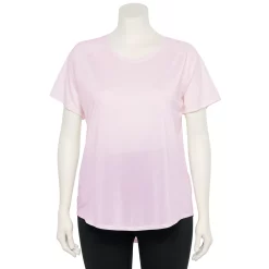 Plus Size Tek Gear® Performance Core V-Neck Tee -Teks Gear Clothing Shop 5016444 Adoring Lilac