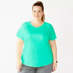 Plus Size Tek Gear® Performance Core V-Neck Tee -Teks Gear Clothing Shop 5016444 Aruba Bay