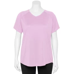 Plus Size Tek Gear® Performance Core V-Neck Tee -Teks Gear Clothing Shop 5016444 Daydream Purple