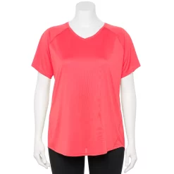 Plus Size Tek Gear® Performance Core V-Neck Tee -Teks Gear Clothing Shop 5016444 Melon Energy