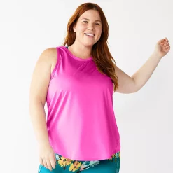 Plus Size Tek Gear® Performance Core Tank -Teks Gear Clothing Shop 5025837 Fuchsia Cashmere
