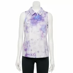 Women's Tek Gear® Sleeveless Golf Polo -Teks Gear Clothing Shop 5068427 Light Multi Tie Dye